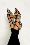 Bridget | Zapatos de tacón de ballet con correa de leopardo