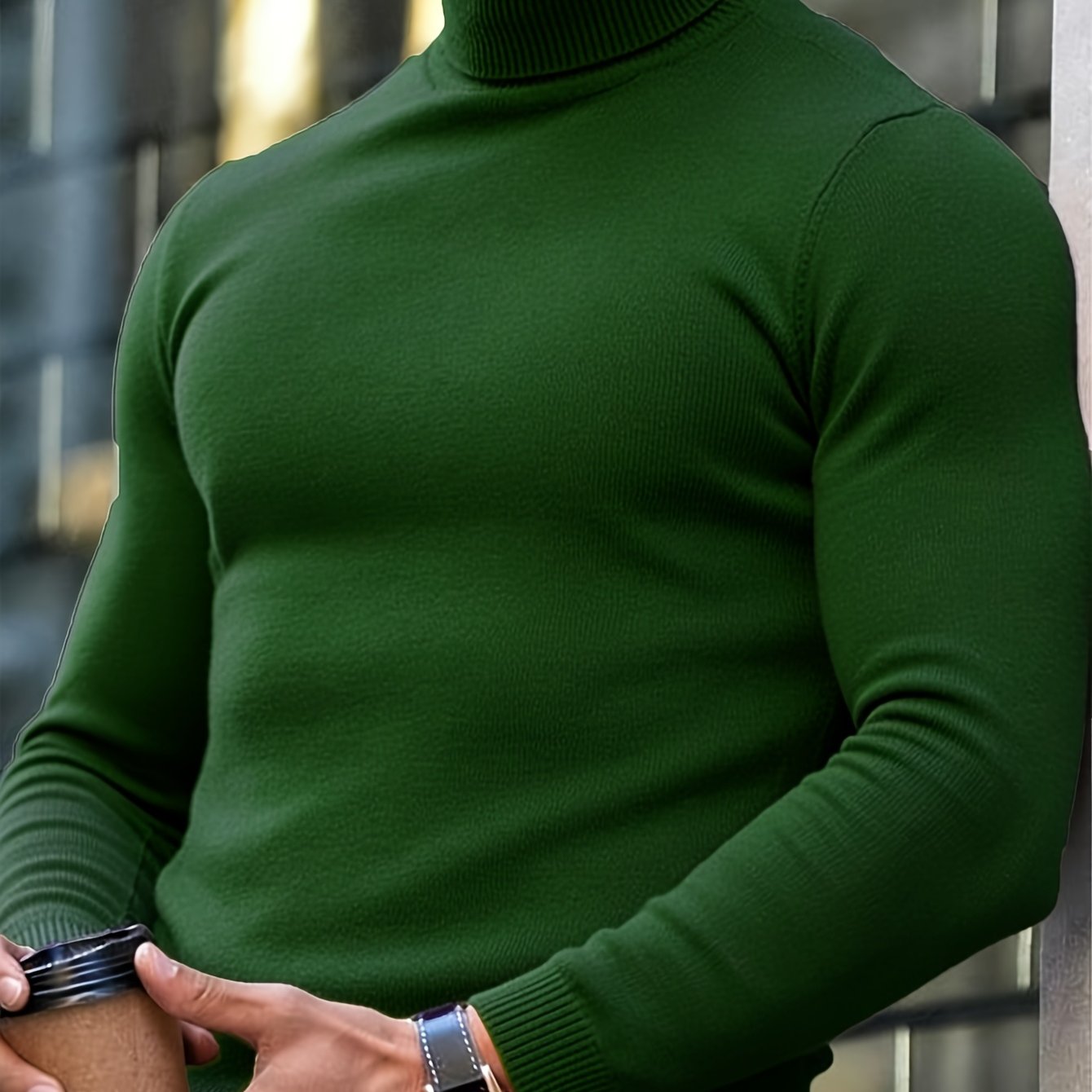 Adrien | Suéter de Punto Premium con Cuello Alto para Hombre