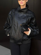 Chaqueta Leather Statement Black