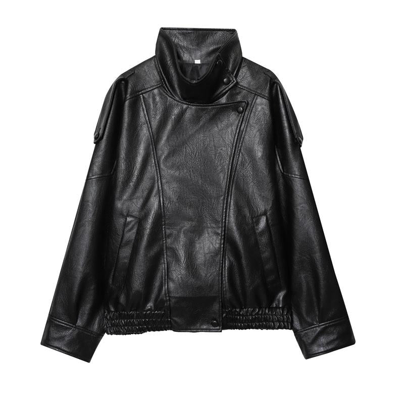 Chaqueta Leather Statement Black