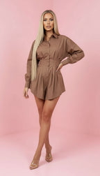 Vestido Camisero Rosa Aura