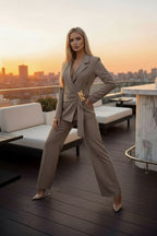 Conjunto Blazer & Wide Pants Sky Elegance
