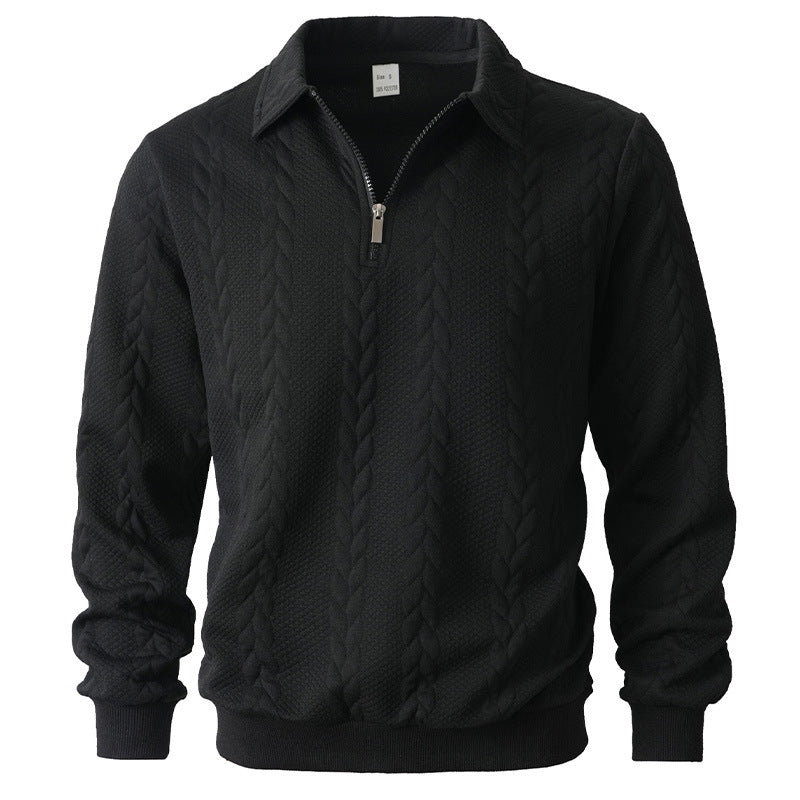 Jersey Matteo Textured Zip