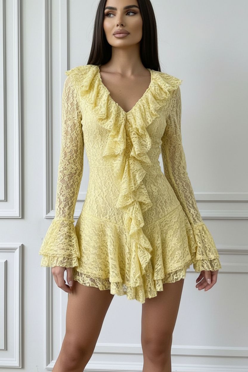 Vestido Encaje Noir Élégance
