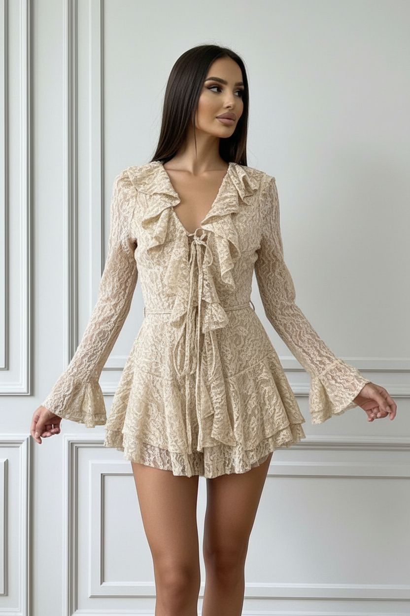 Vestido Encaje Noir Élégance
