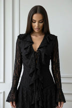 Vestido Encaje Noir Élégance