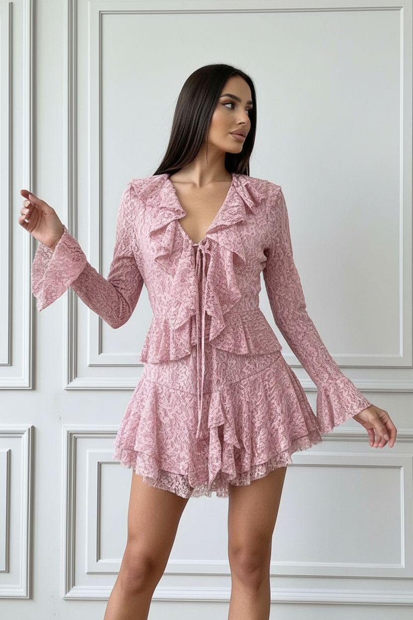 Vestido Encaje Noir Élégance