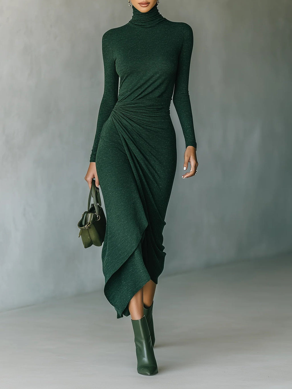 Vestido Elena Draped Elegance