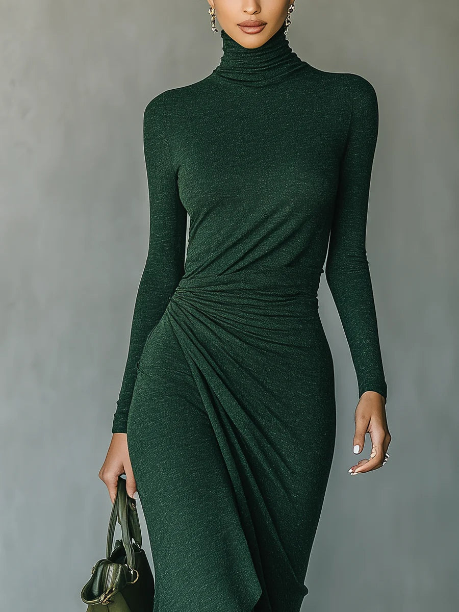 Vestido Elena Draped Elegance