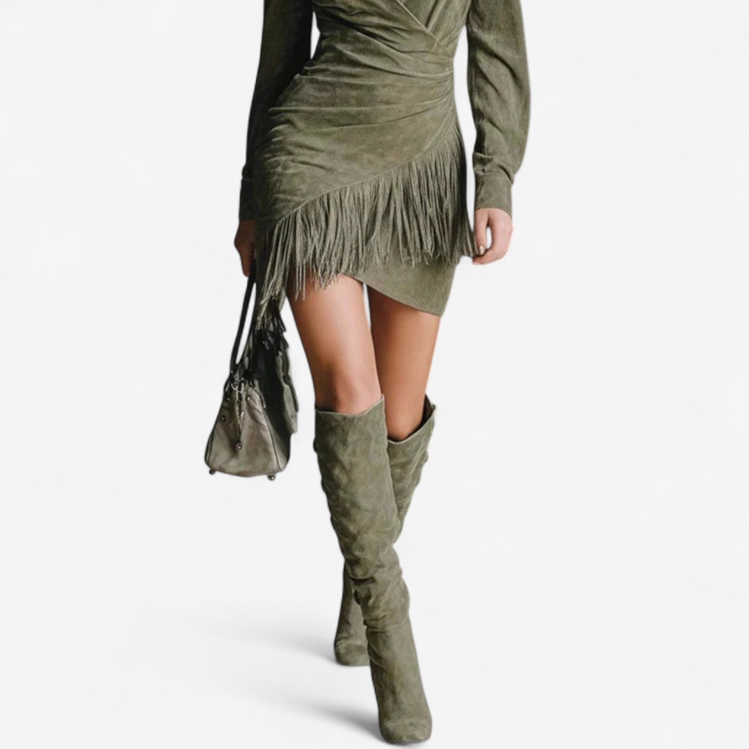Vestido Olivia Fringe Elegance