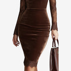 Vestido Victoria Lace Velvet