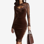 Vestido Victoria Lace Velvet