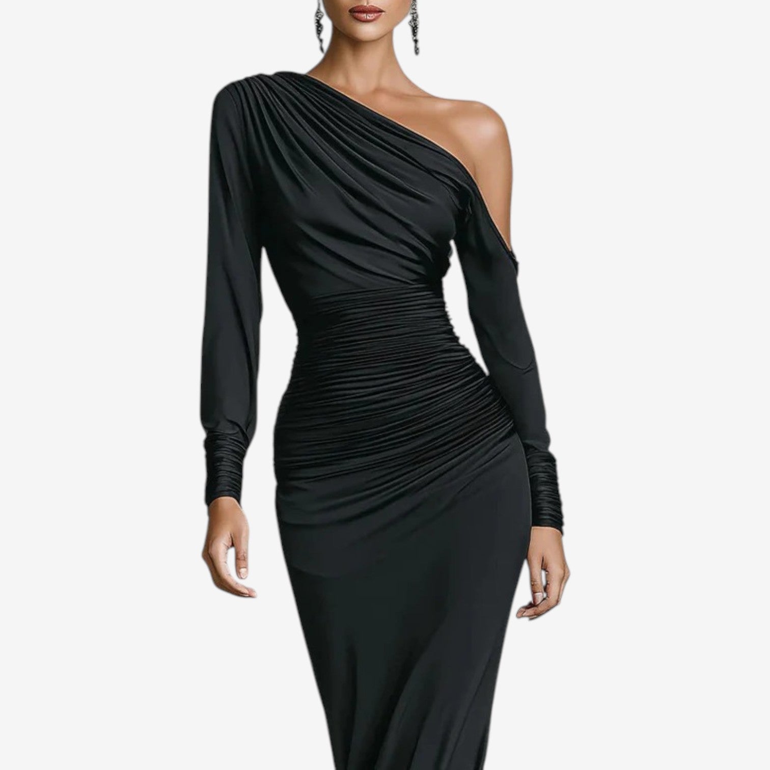 Vestido Isabella One Shoulder Elegance