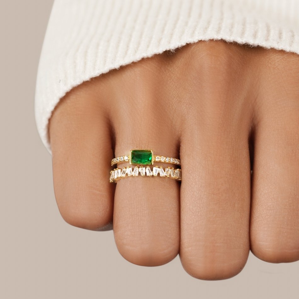 Anillo Emerald Shine