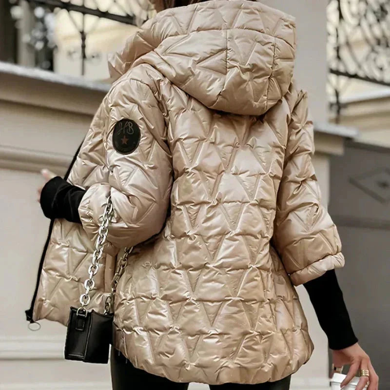 Chaqueta Acolchada Urban Chic Taupe