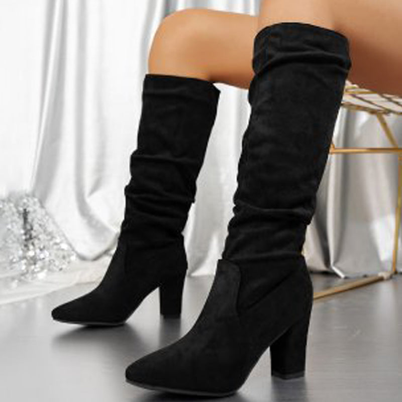 Botas Altas Suede Elegance