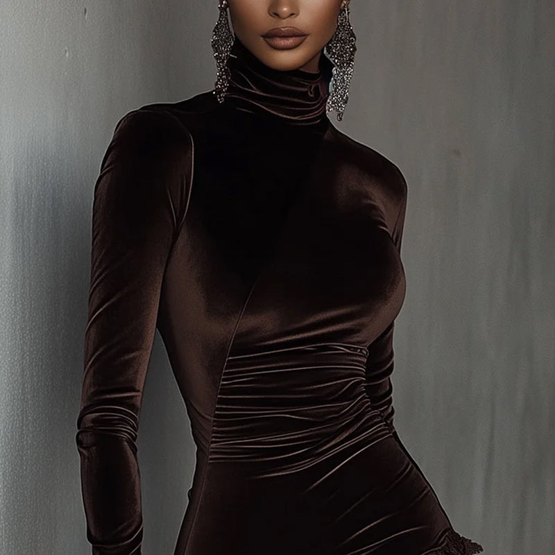 Vestido Velvet Noir
