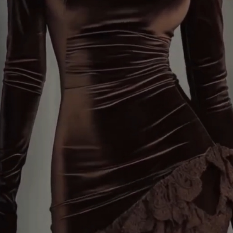 Vestido Velvet Noir