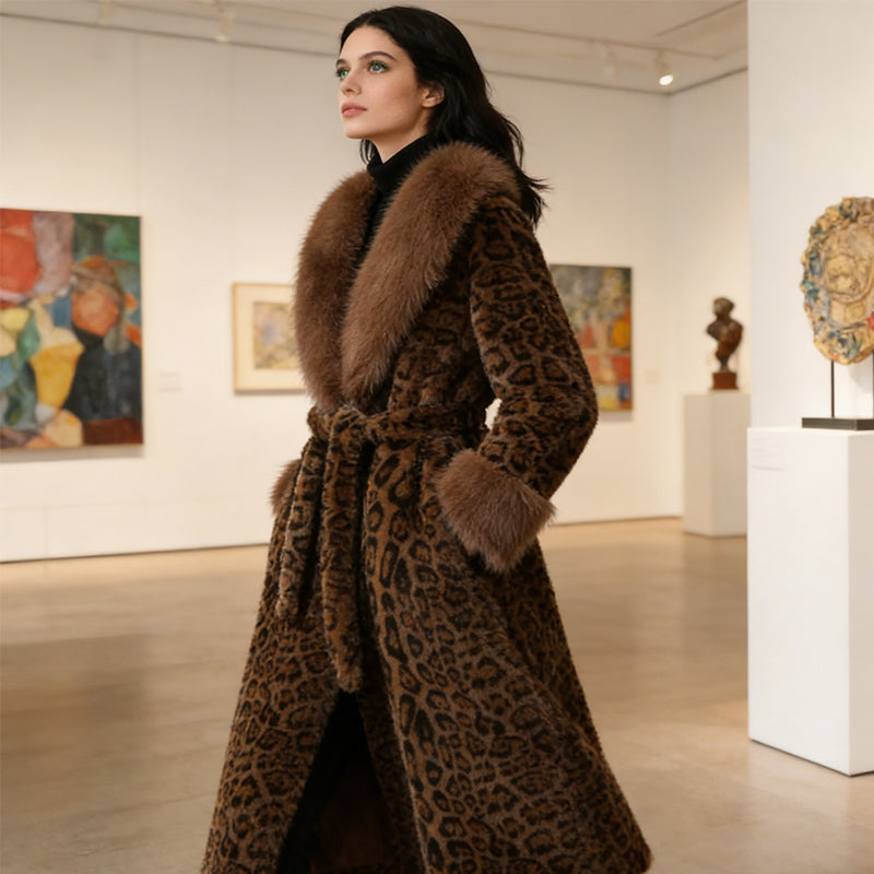 Abrigo Leopard Luxe Brown