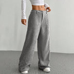 Pantalón Wide Corduroy Sand